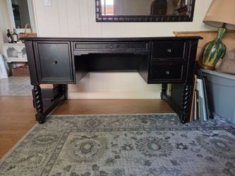 Solid wood desk