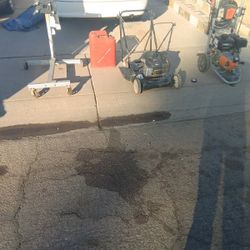 Gas Power Washer  Engine Stand Steal Gas Can Ect