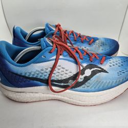 Saucony Endorphin Speed 2 Chicago Shoes Men's 12 Blue Running Athletic Sneakers