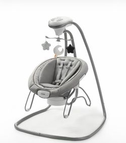 The Graco DuetConnect Deluxe Multi-Direction Baby Swing and Bouncer