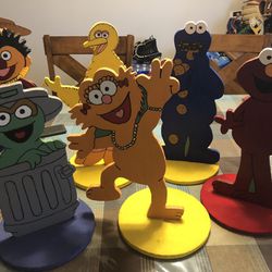 Wood Sesame Street Party Decorations