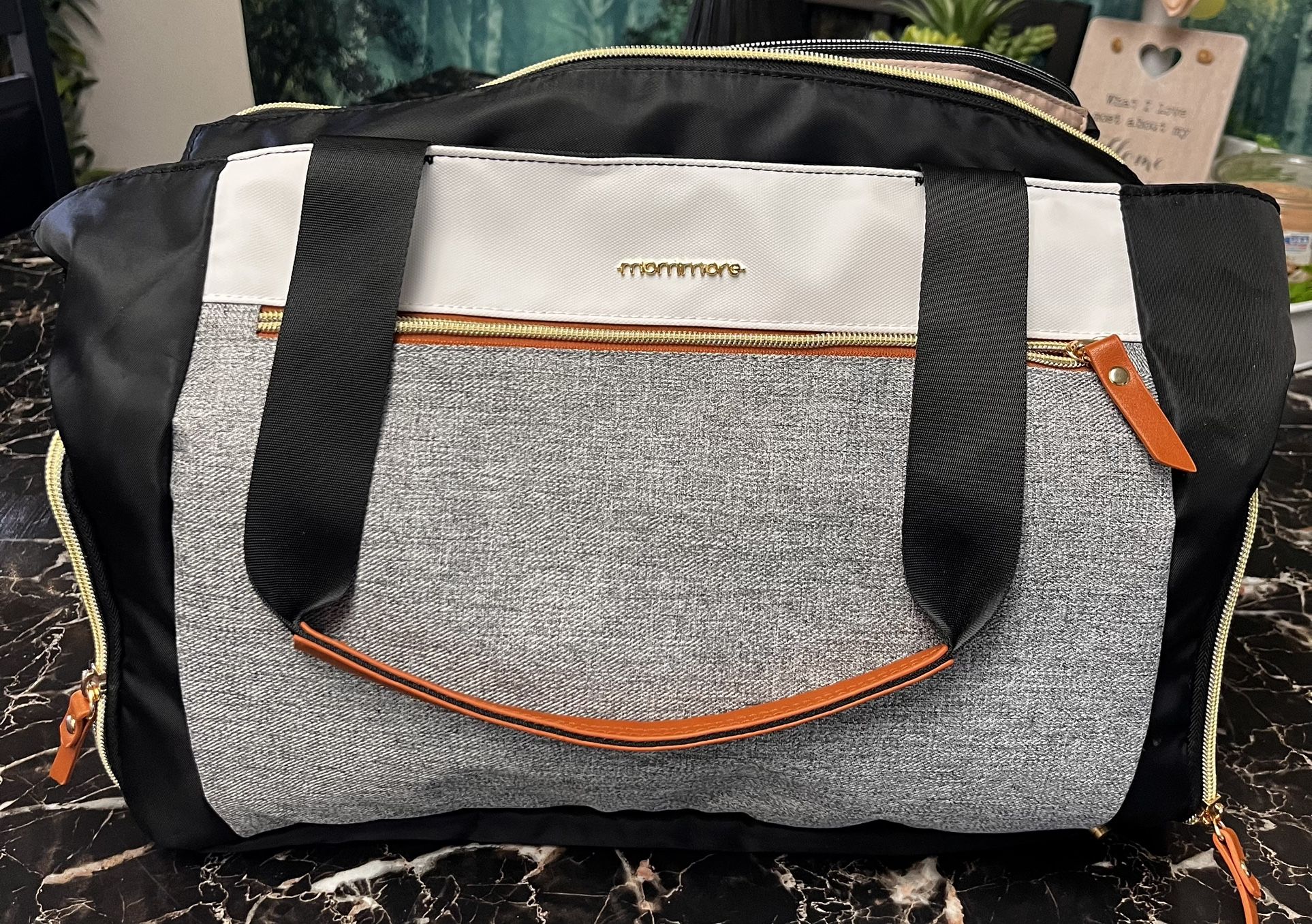 Like New, Mommore Breast Pump Bag Diaper Tote Bag. See Description