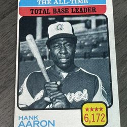 1973 Topps - All-Time Leaders Hank Aaron #473 Baseball Card 