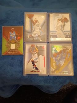 Carmelo Anthony Upper Deck Divisional material & 4 cards ONLY $20.