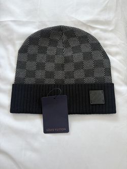 Dark Gray Checkered Beanie Louie V