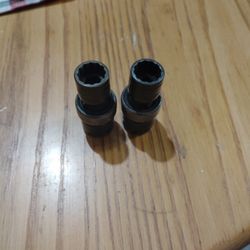 2 Snap On 3/8" Drive Impact Metric Swivel Sockets 13mm 12 Point 