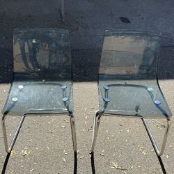 Pair (2) Of Contemporary Dining Chairs