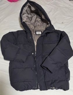 Zara Kid's Dark Gray Hooded Puffer Jacket 13-14 years