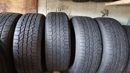 Four good set of slightly use tires for sale 275/55/20