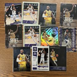 Lebron James Nba Basketball Card Lot (11)