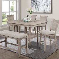 BRAND NEW! 6-PC Fulton Counter Height Table Set 