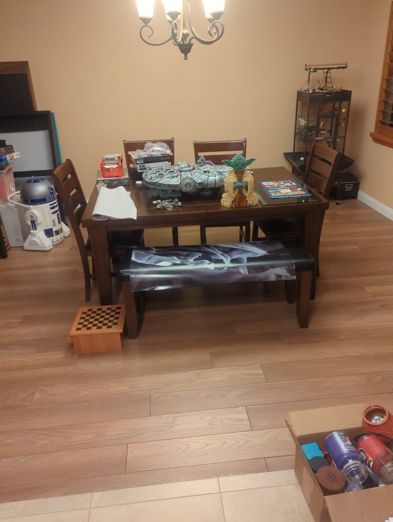 Dining Room Table With Chairs And Bench