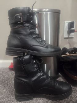 Guess Black Combat Boots