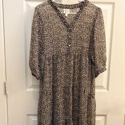 Leopard Print  Dress 