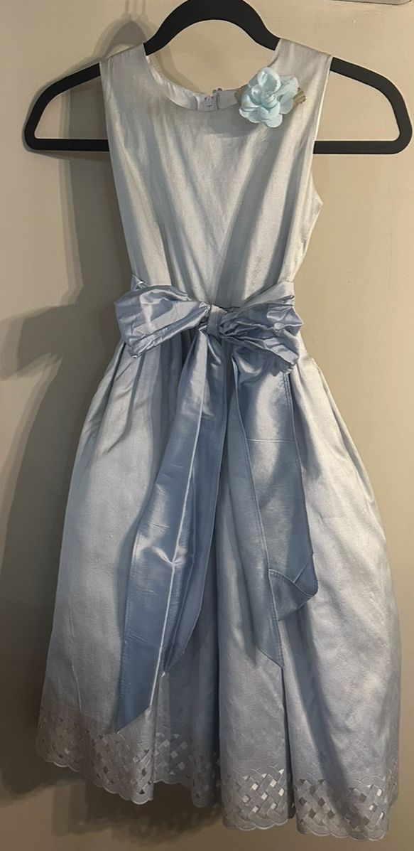 New Flower Girl Dress Light Blue Size 6