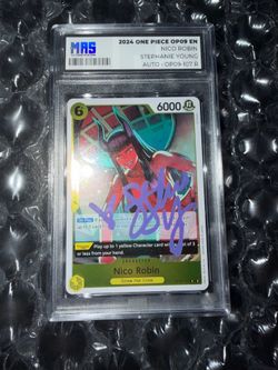 SIGNED Nico Robin One Piece TCG Slab + Cert