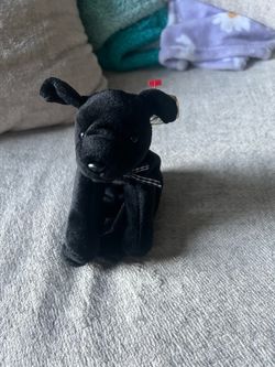 Ty Beanie Babies Luke Black Dog Plush Beanbag 1998 Vintage