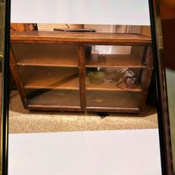 Classic handmade wooden display case