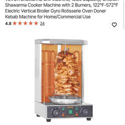 Brand new VEVOR Shawarma Grill Machine, 13lbs Capacity, Chicken Shawarma Cooker Machine with 2 Burners
