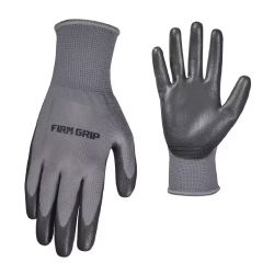 FIRM GRIP General Purpose PU Coated Work Gloves, 2 Pack