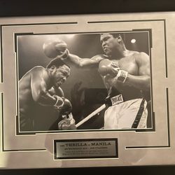 PRICE DROP! Ali-Frazier III iconic framed photograph 