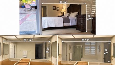 3 Large Wall Mirrors – $150 for All 3