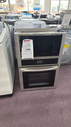 Frigidaire 27 inch Self-cleaning Microwave Wall Oven Combo ( Stainless Steel)