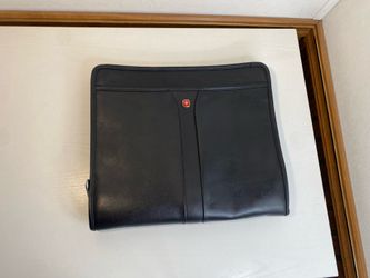 Swiss Army Wenger Black Zip Around Planner Portfolio Organizer