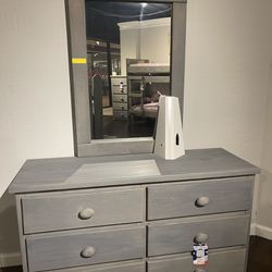 New Dresser mirror, tall chest and 1 night stand