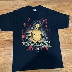 WWE WWF THE ROCK VINTAGE T SHIRT SIZE LARGE