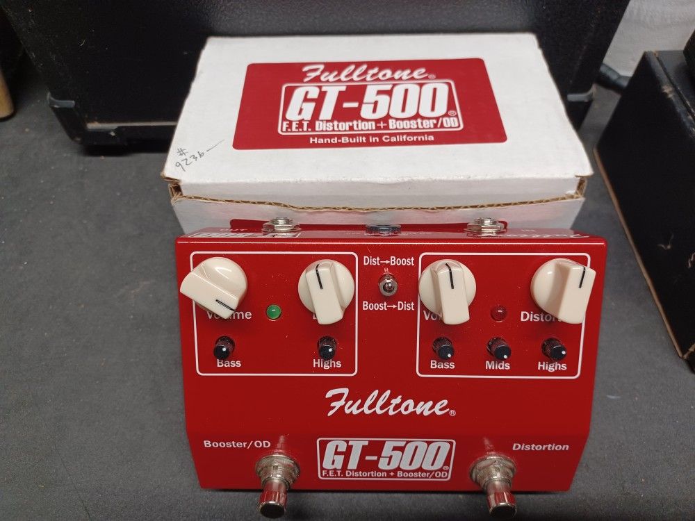Fulltone GT-500 F.E.T Distortion Booster Ovedrive Guitar Pedal