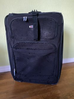 28h x 12d x 20w Black suitcase