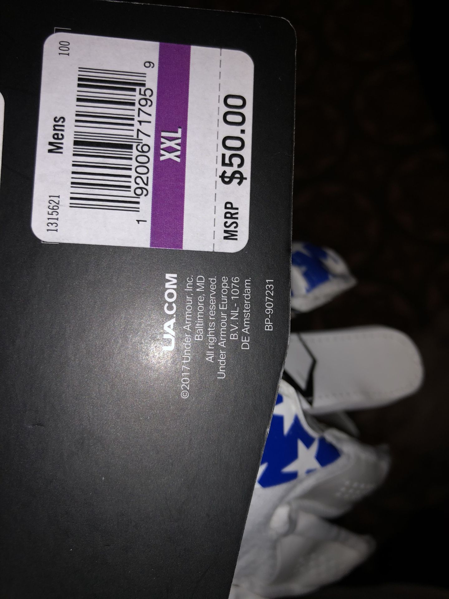 UA football gloves obj style USA elite style
