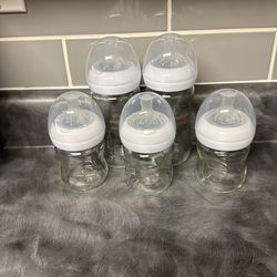 brand new glass bottles