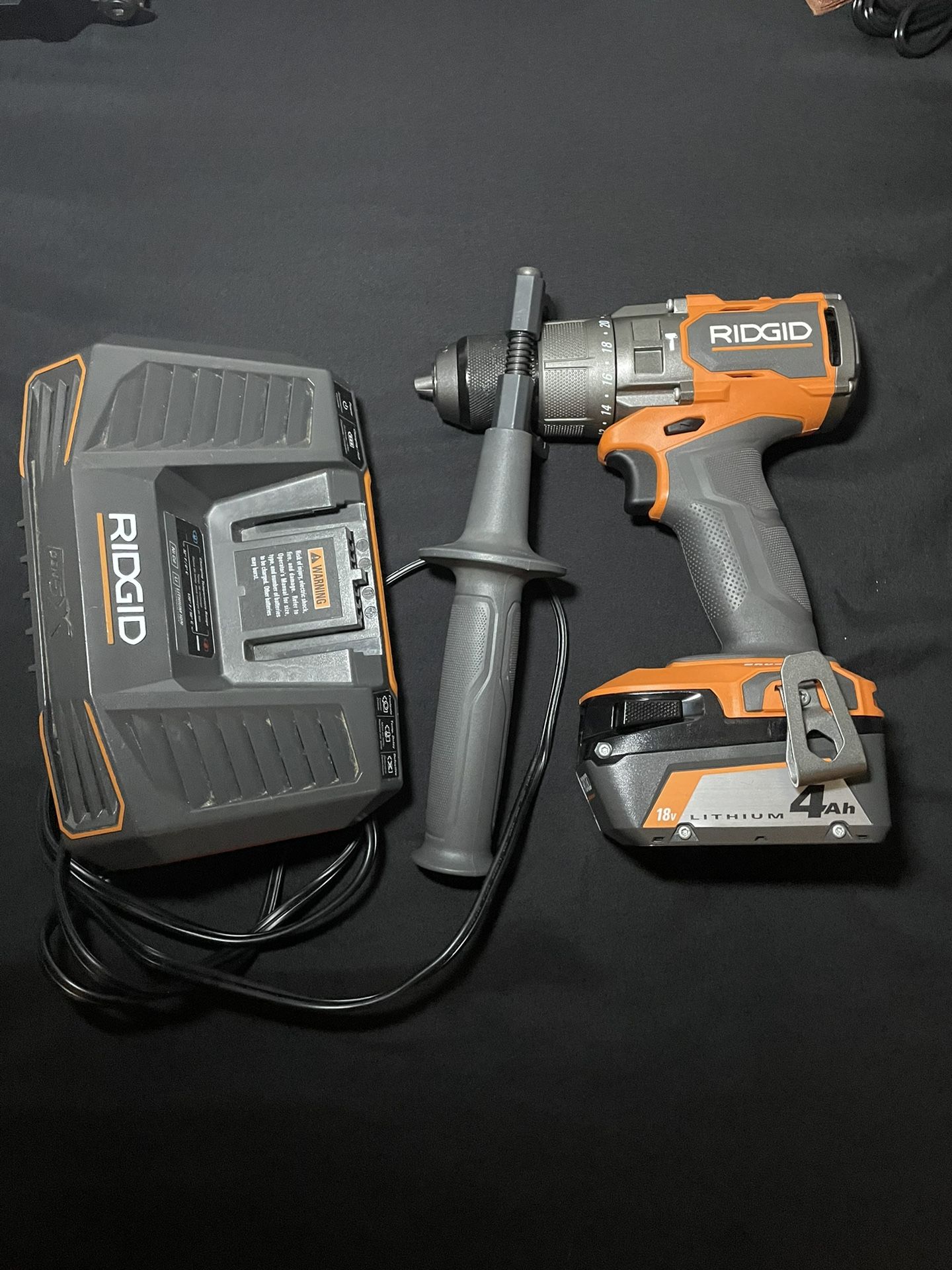 New RIDGID Hammer Drill+ Charger+ Battery