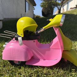 Our Generation/American Girl Compatible Doll Scooter with Helmet - Used