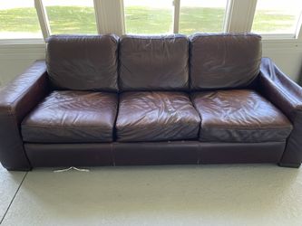 Leather Sofa Bed