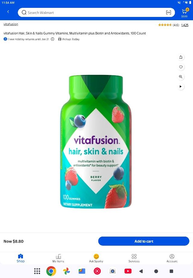 Vitafusion Hair Skin Nails Mostly Full Bottle $6