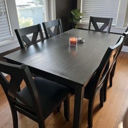 Rectangle Dining Table with 6 Chairs Dining Room Furniture Set *NEW*