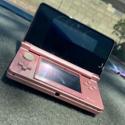 3DS pearl pink WITH GAMES
