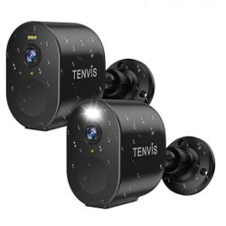 Security Camera Wireless, 2K 4MP HD Surveillance Camera for Home/Outdoor, 2.4G WiFi, 33ft Color Night Vision, IP65 Weatherproof, 2-Way Voice, Perfect 