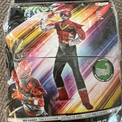 Boys Power Rangers Costume, Size 7-8