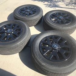 Brand new Set Of 4 Toyo Open Country HT Tires  245/70R/17 I will include the wheels. Taken from brand new Tacoma
