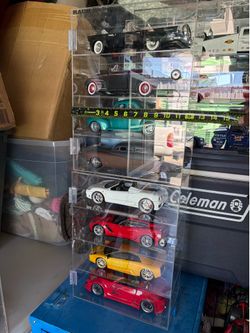 Acrylic Display Case with Die-Cast Model Cars