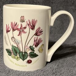 Portmeirion Botanic Garden by Susan Williams-Ellis Cyclamen Coffee Mug. 
