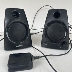 Logitech Z130 Computer Speakers Full Stereo Sound 3.5mm Jack Black S-00098