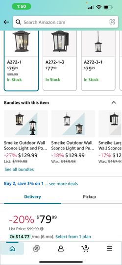 Smeike Large Outdoor Wall Sconce Light Fixture, 2-Lights Outdoor Wall Lantern, Exterior Wall Mount Light Fixture with Clear Glass, Exterior Patio/Porc
