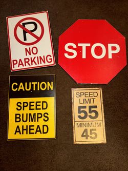 traffic sign wall decor