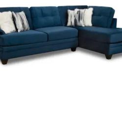 Navy Blue Sectional