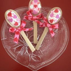 Valentine’s Hearts Fake Bake Frosting Spoons